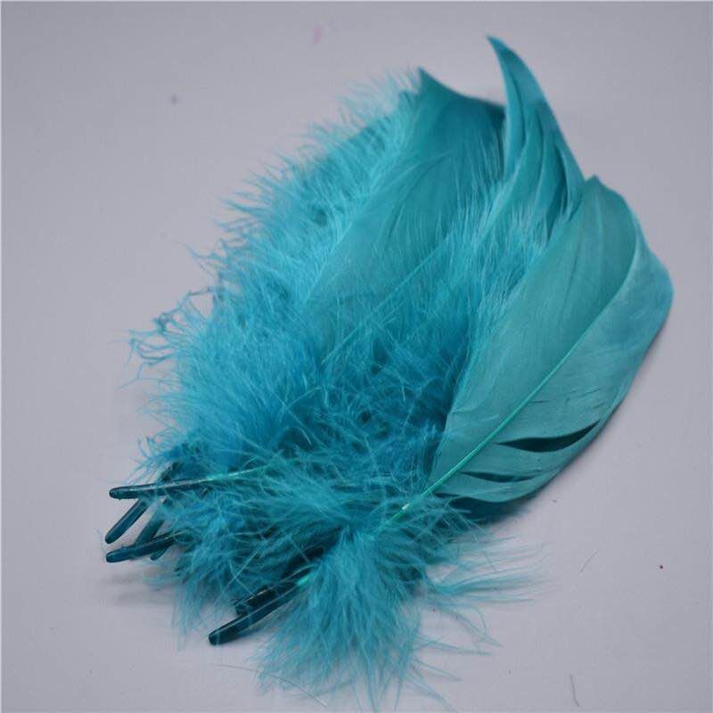 羽毛装饰diy手工材料白色彩色羽毛饰品配件羽毛花束产品图