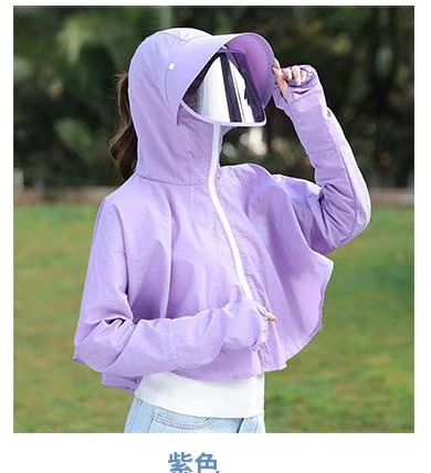 Sunshade Woman 2020 New Driving And Cycling Sun Protection Clothes Women Summer Uv Breathable All-Matching Thin Coat details Picture