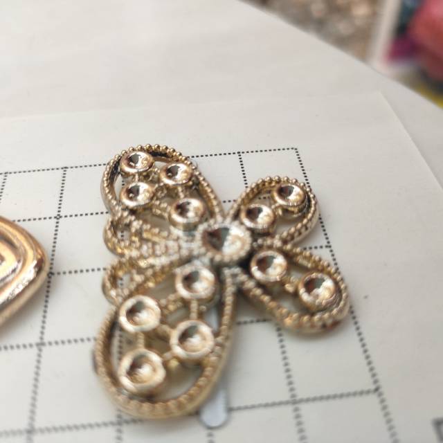 Acrylic Butterfly Shoe Buckle Accessories details Picture