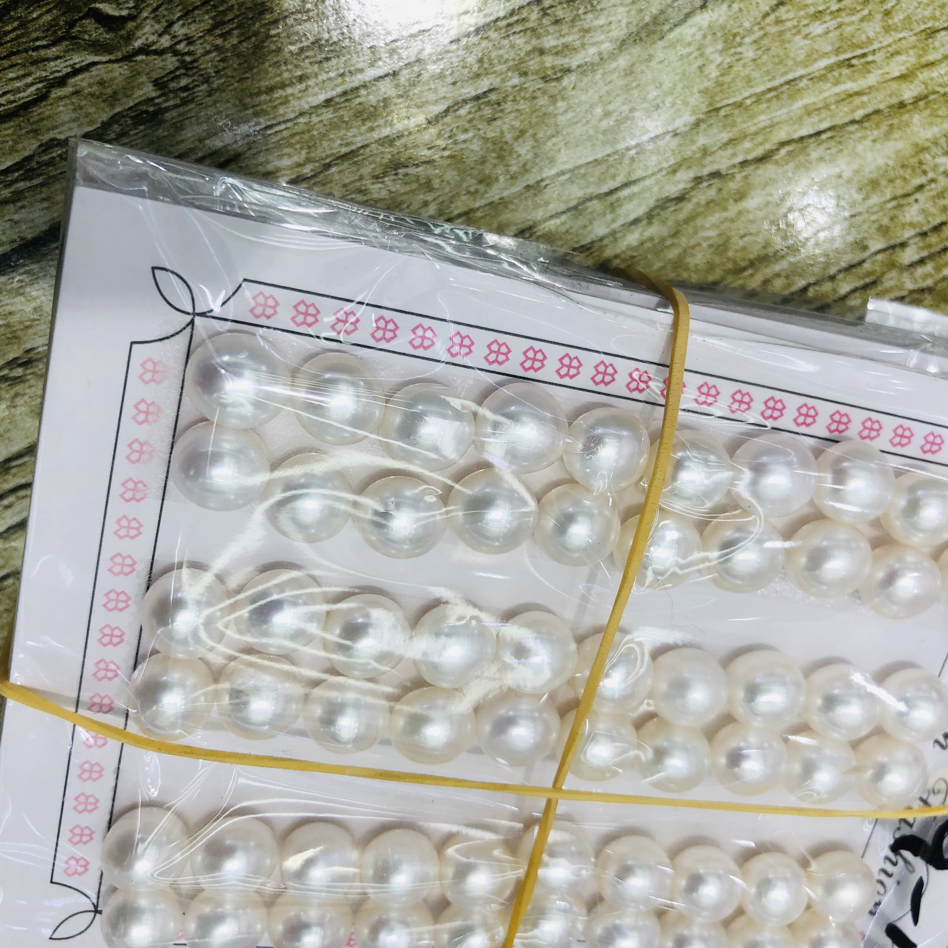Wholesale of 3A+ natural freshwater pearls, loose pearls, semi-round pearls, bread pearls, bare pearls, steamed bun pearls details Picture