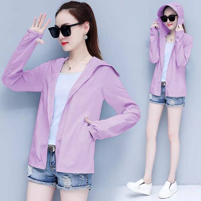 New style of sun protection clothing for driving and cycling, women's summer UV protection, breathable and versatile light jacket