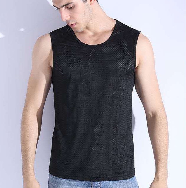 背心男士潮流无痕打底运动健身紧身无袖吊带内穿上身背心