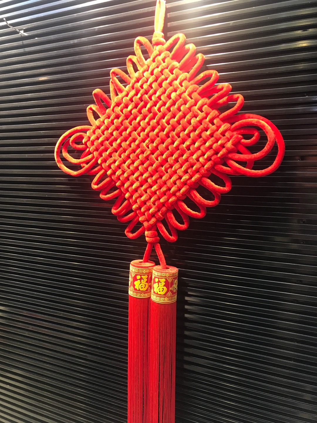 Flannelette All Red Traditional Chinese Festival Hand Woven
