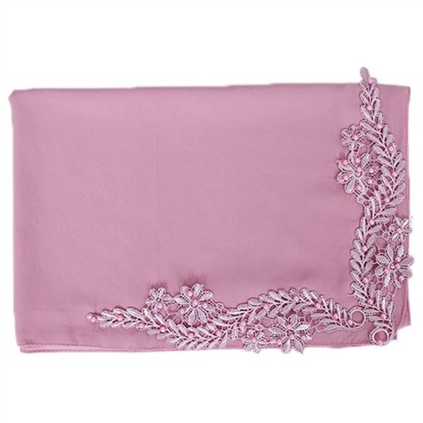 Upscale Chiffon Muslim Scarf Long Scarf Applique Lace Long Scarf
