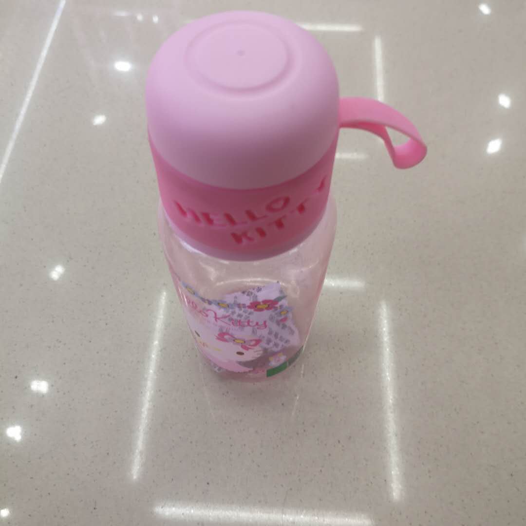 厂家直销儿童水杯夏季透明小女孩卡通塑料防摔防漏手柄吸管杯