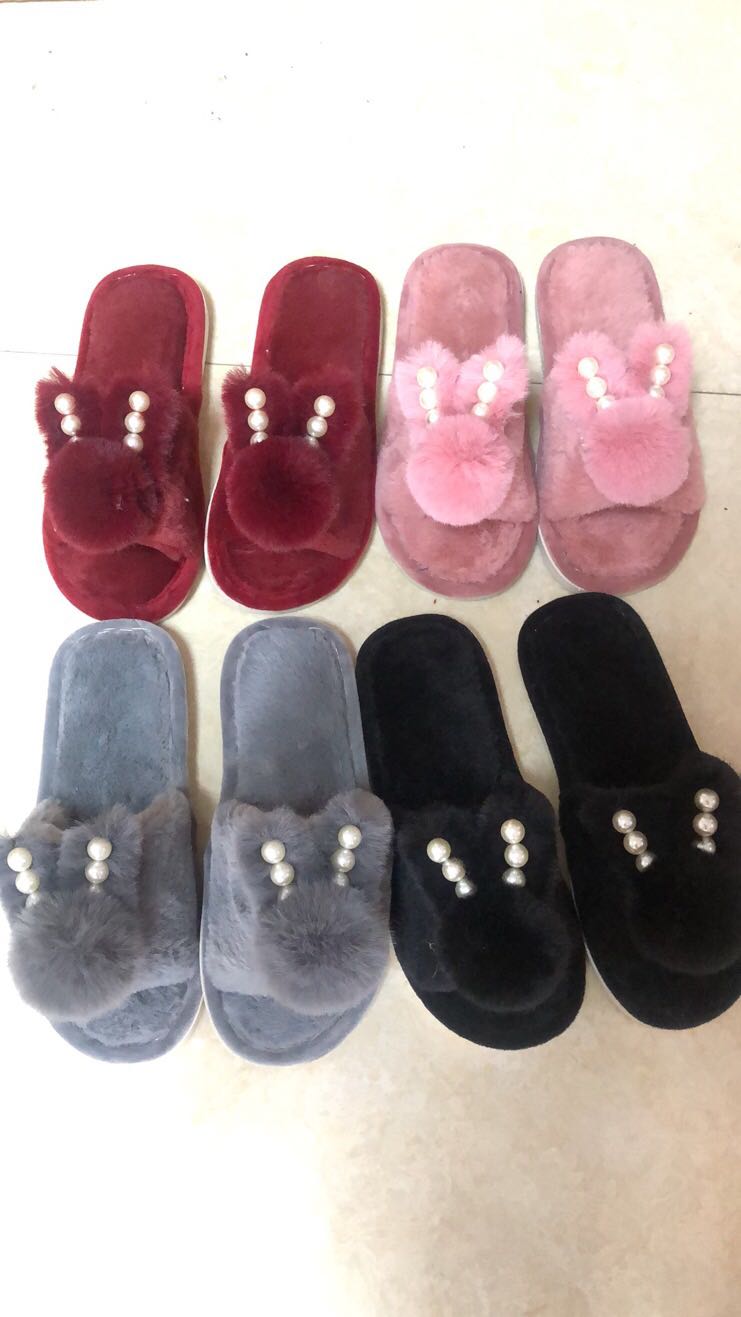 The new best-selling cotton slippers for women's winter home use and indoor couples details Picture
