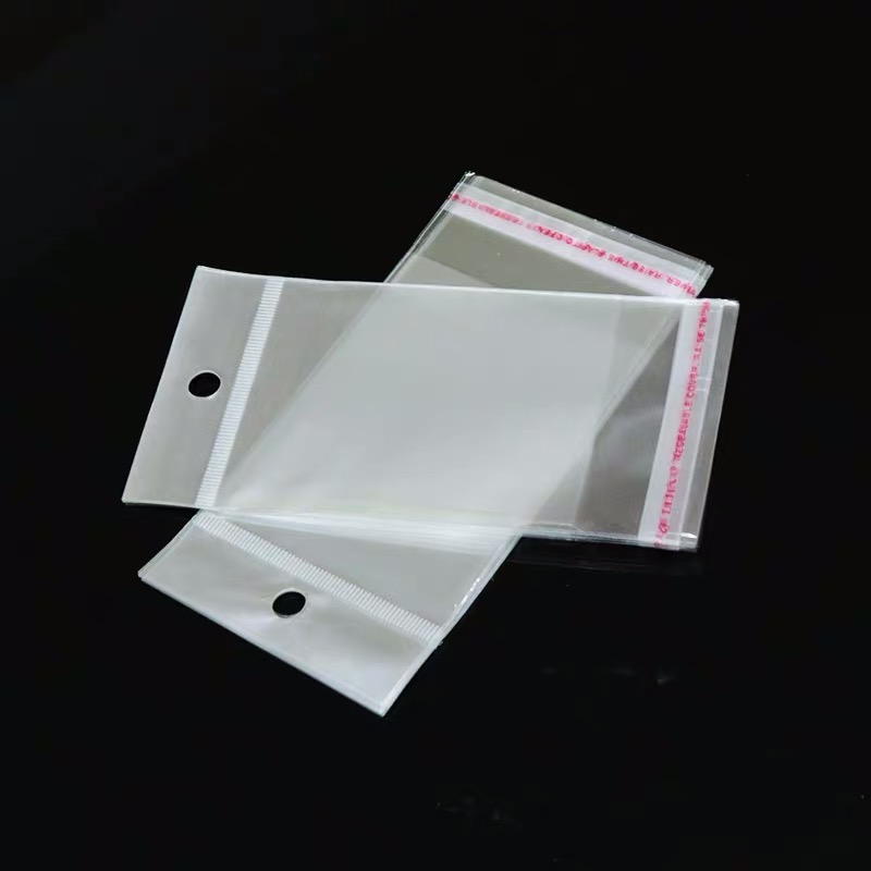 塑料自封袋透明吊头OPP袋卡片包装袋自粘袋饰品首饰包装袋