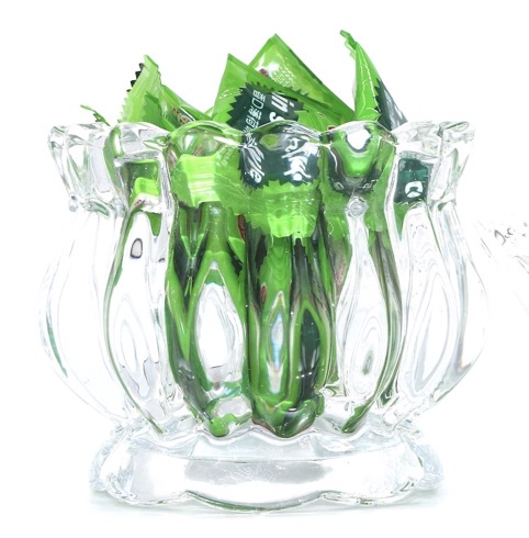 A transparent glass sugar jar with a lid Specification image