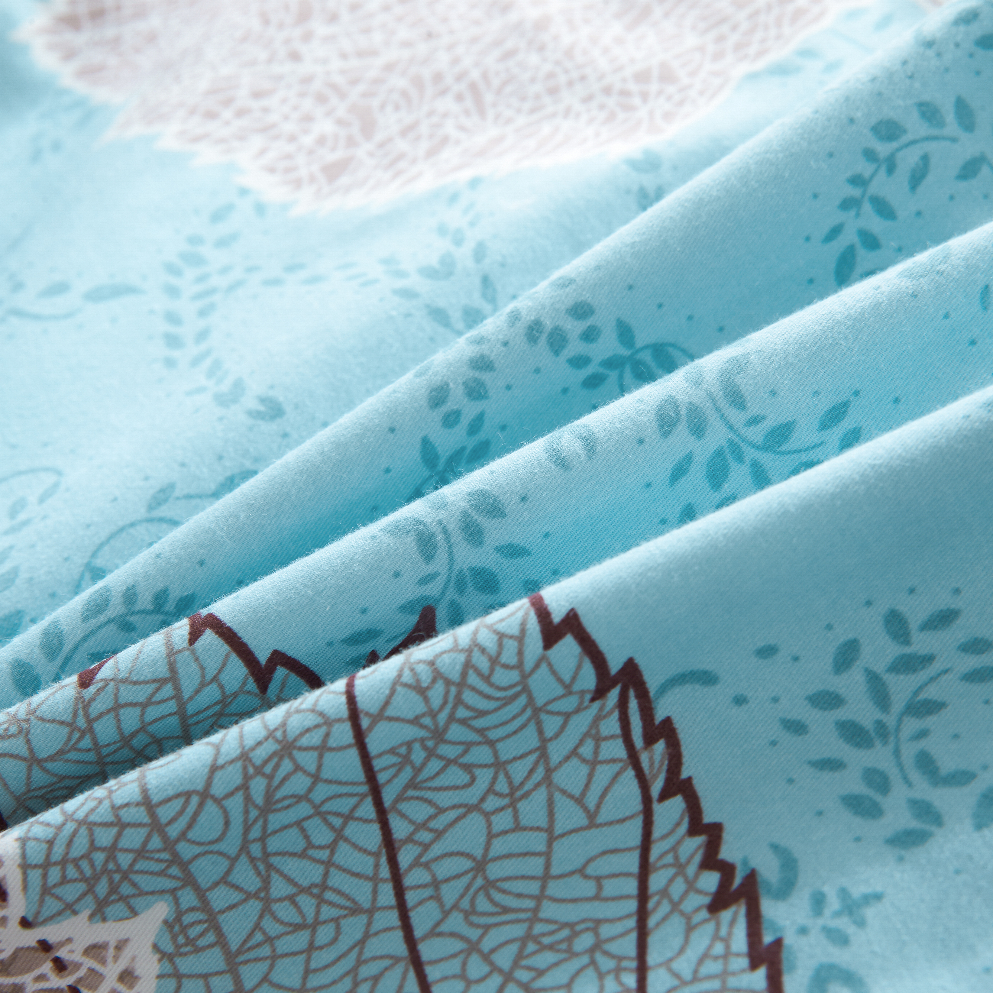Sheet Genuine Active Printing 32S Cotton Thickened 4-Piece Set 200*230 details Picture