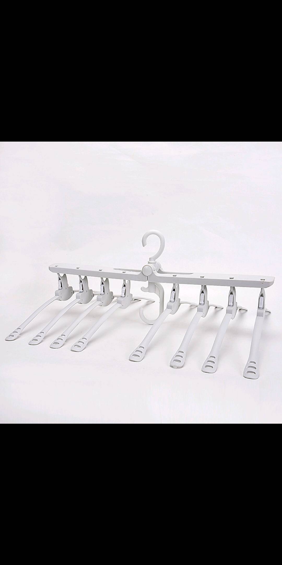 厂家直销创意折叠多功能魔术衣架伸缩收纳宿舍折叠懒人衣架礼品细节图