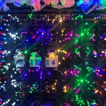 多色闪亮圣诞数装饰灯串灯具装饰挂饰灯