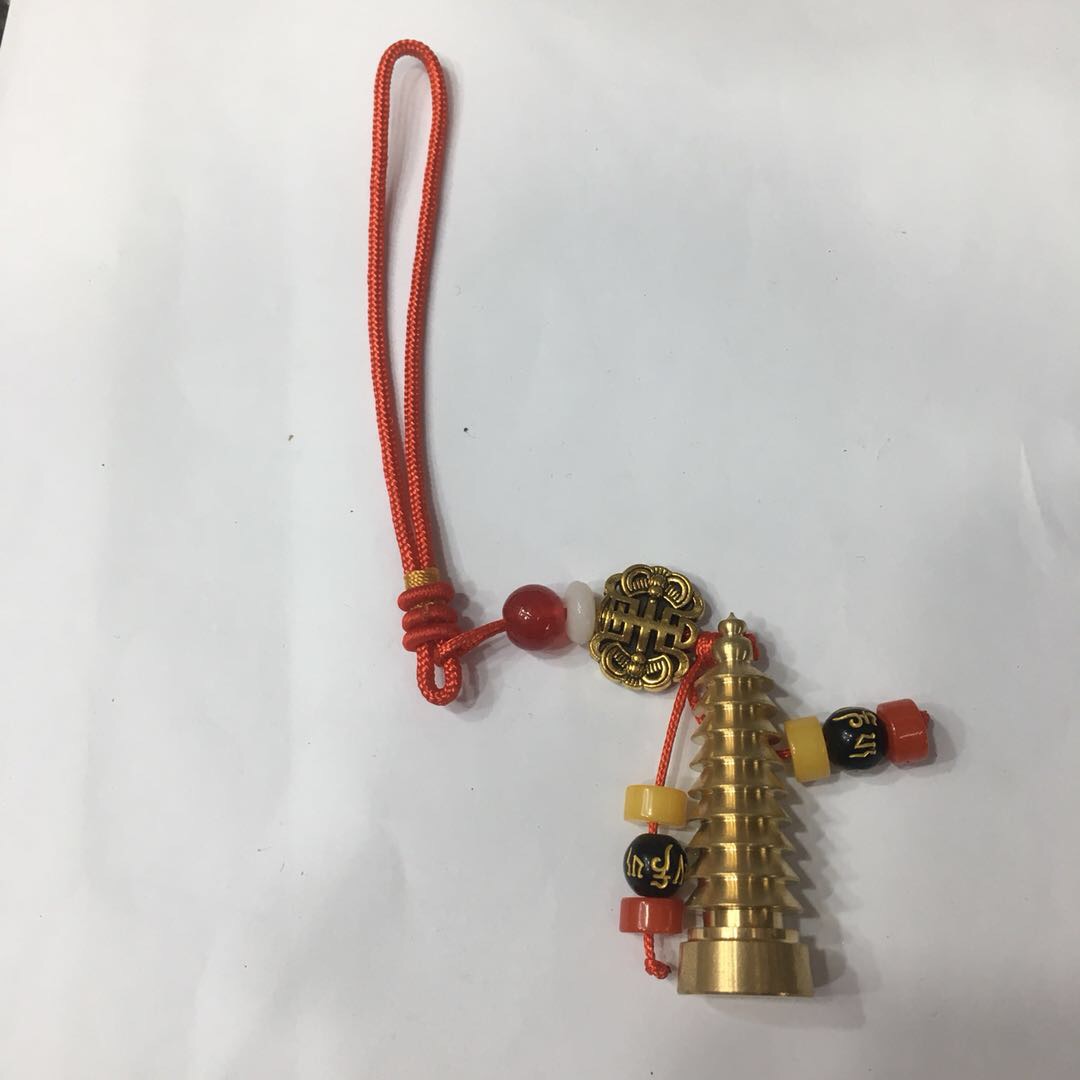New fashion pure copper ta agate safe red string ornament thumbnail