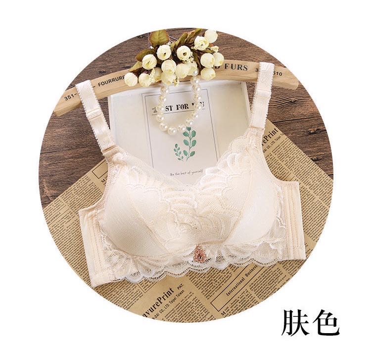 内衣女无钢圈文胸小胸性感聚拢蕾丝胸罩