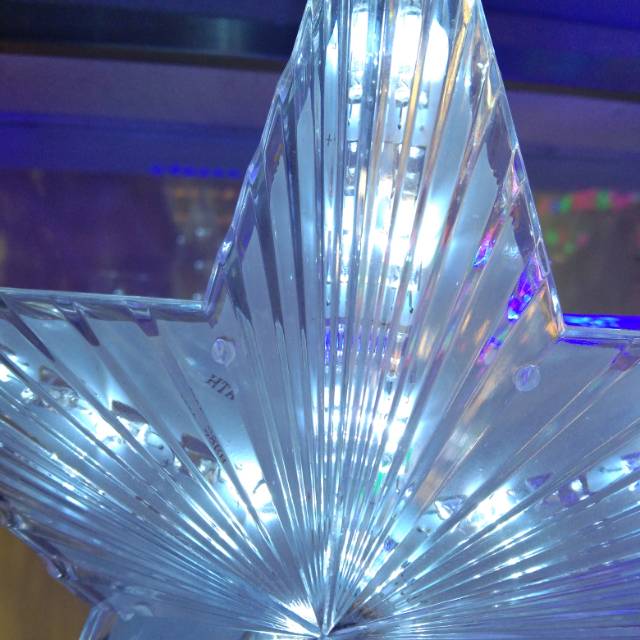 Christmas decoration: Five-star lights, Christmas tree window display led lights details Picture