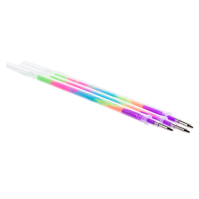 Shanghai Yuan Rainbow Pen Neutral Pen Refill Fluorescent Bright Color Pen Refill Writing Graffiti Pen Refill details Picture