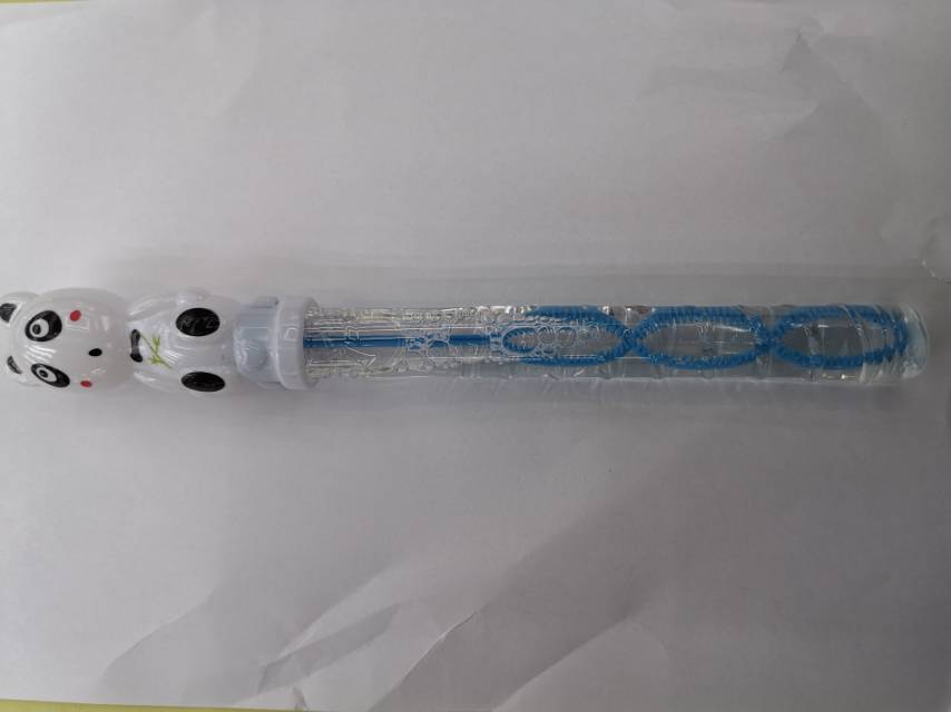 小熊猫动物造型泡泡棒塑料材质户外玩具货号2703