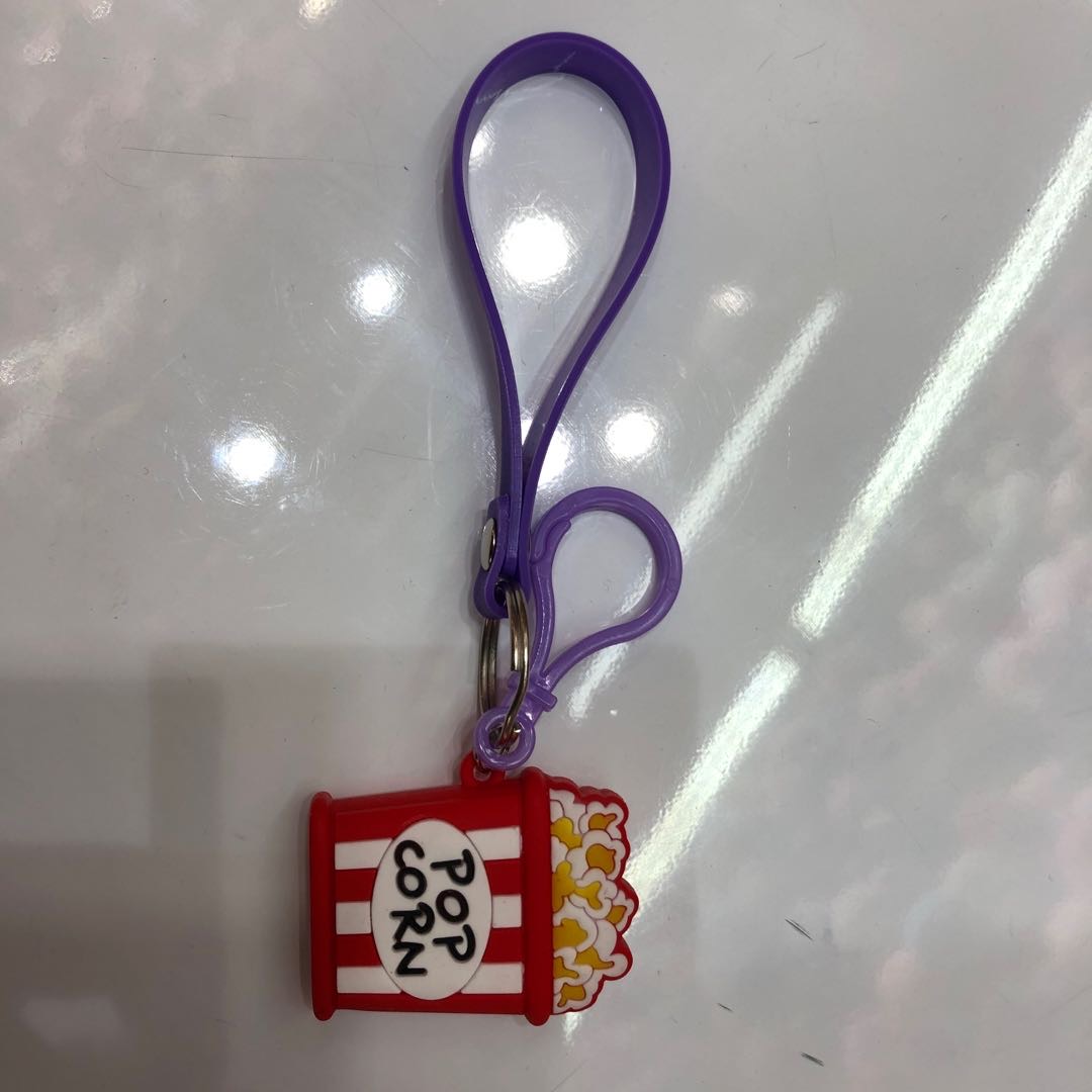 Manufacturers direct popcorn key chain cartoon pendant thumbnail