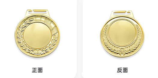 金箔奖牌压铸空白通用马拉松比赛金属麦穗奖牌产品图