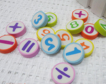 Digital eraser, round eraser, creative student stationery, small gifts Specification image