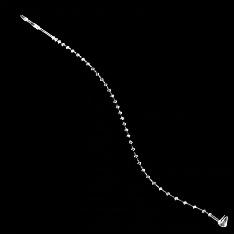 Bead Chain Snap Button Tags Line Glue Line Rubber Rope Clothing Tags Wire Clothing Label The Wire Rope Specification drawing