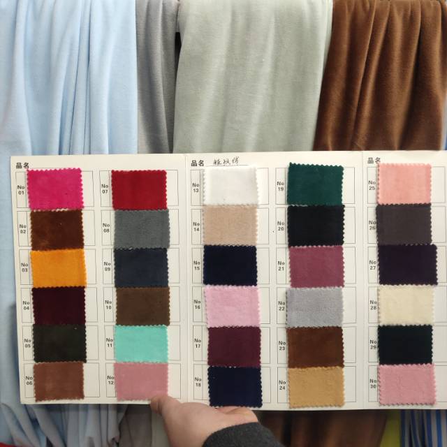 Super soft fleece fabric for clothing accessories and headwear details Picture