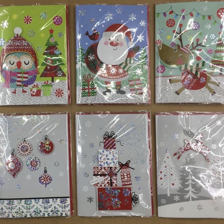 韩国创意圣诞节礼物卡带音乐可爱卡通立体圣诞节祝福贺卡小卡片详情图1