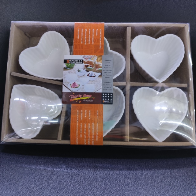 爱心陶瓷醋碟多款式可选价格面议一件24盒10件起批