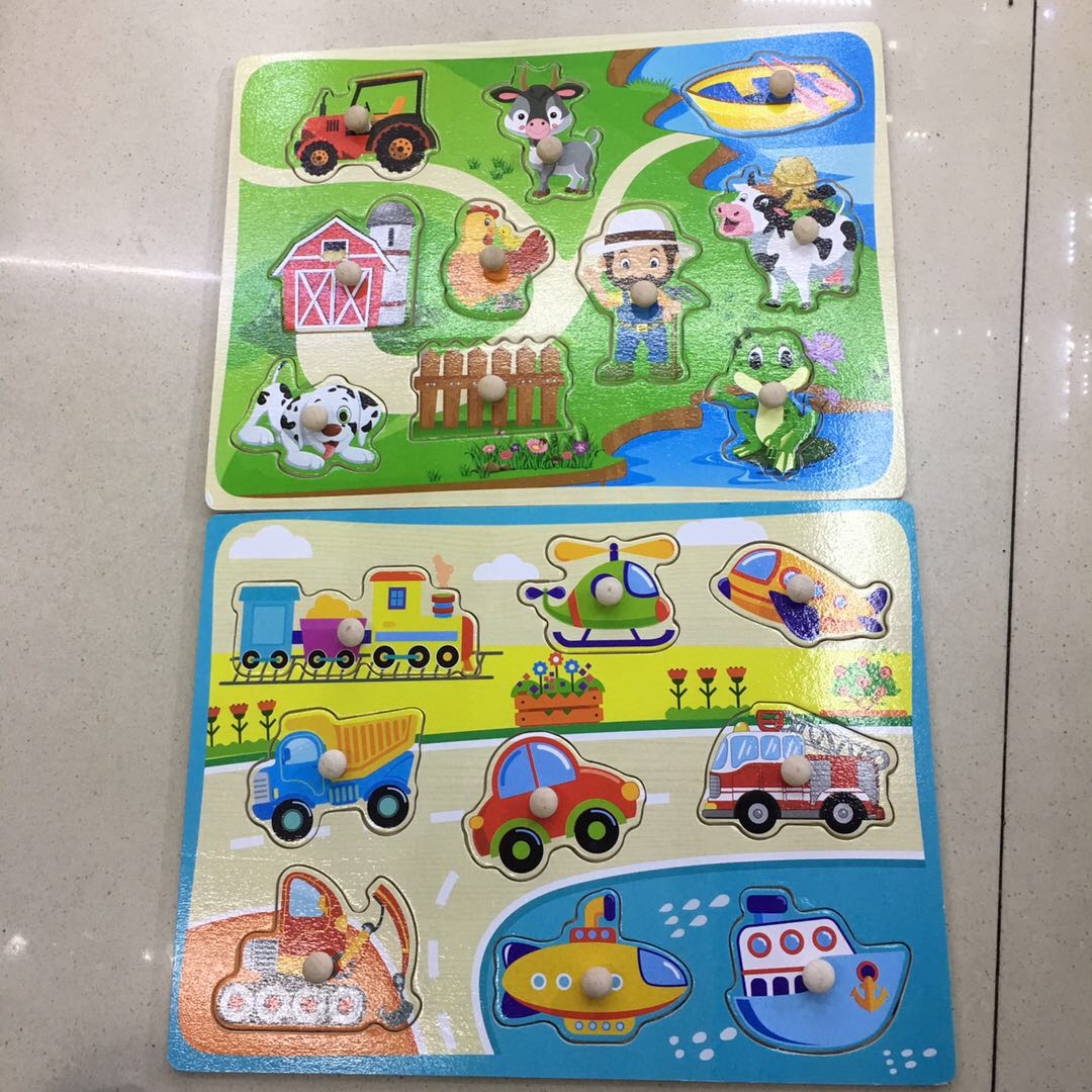 Eco-friendly wood children's multi-functional hand-held board model 2022 New style