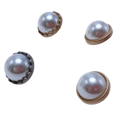 扣服装辅料扣圆形衬衣装饰纽扣仿珍珠面纽扣产品图