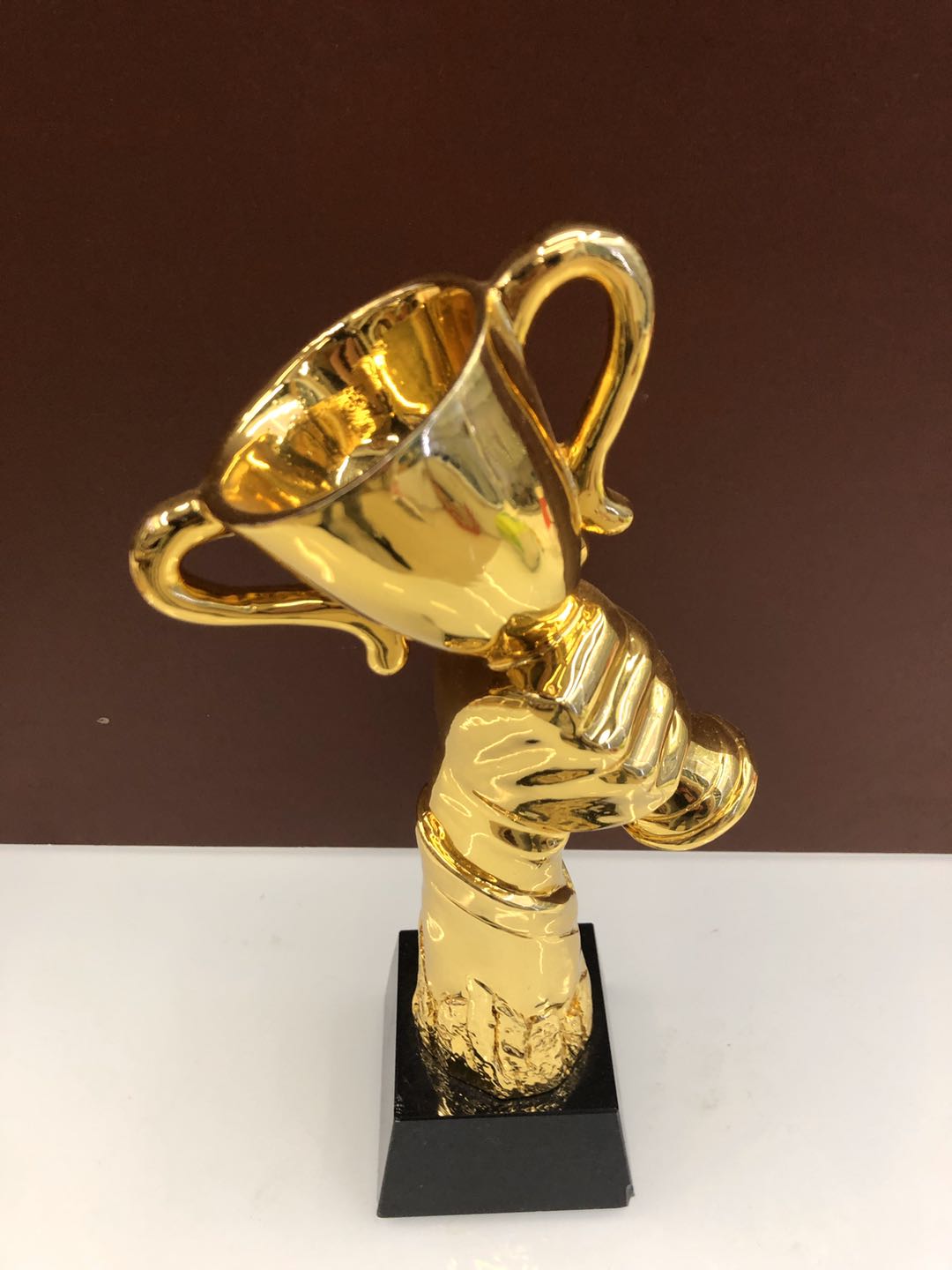 大拇指水晶奖杯定制五角星足球金属刻字奖牌