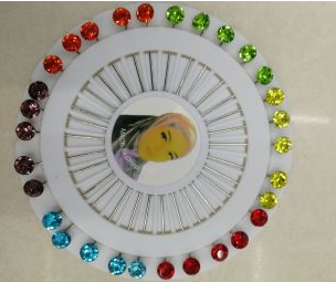 A Diamond Needle Small Thread Fork Silver Needle White Needle Plastic Needle With Pearlescent Needle Specification drawing
