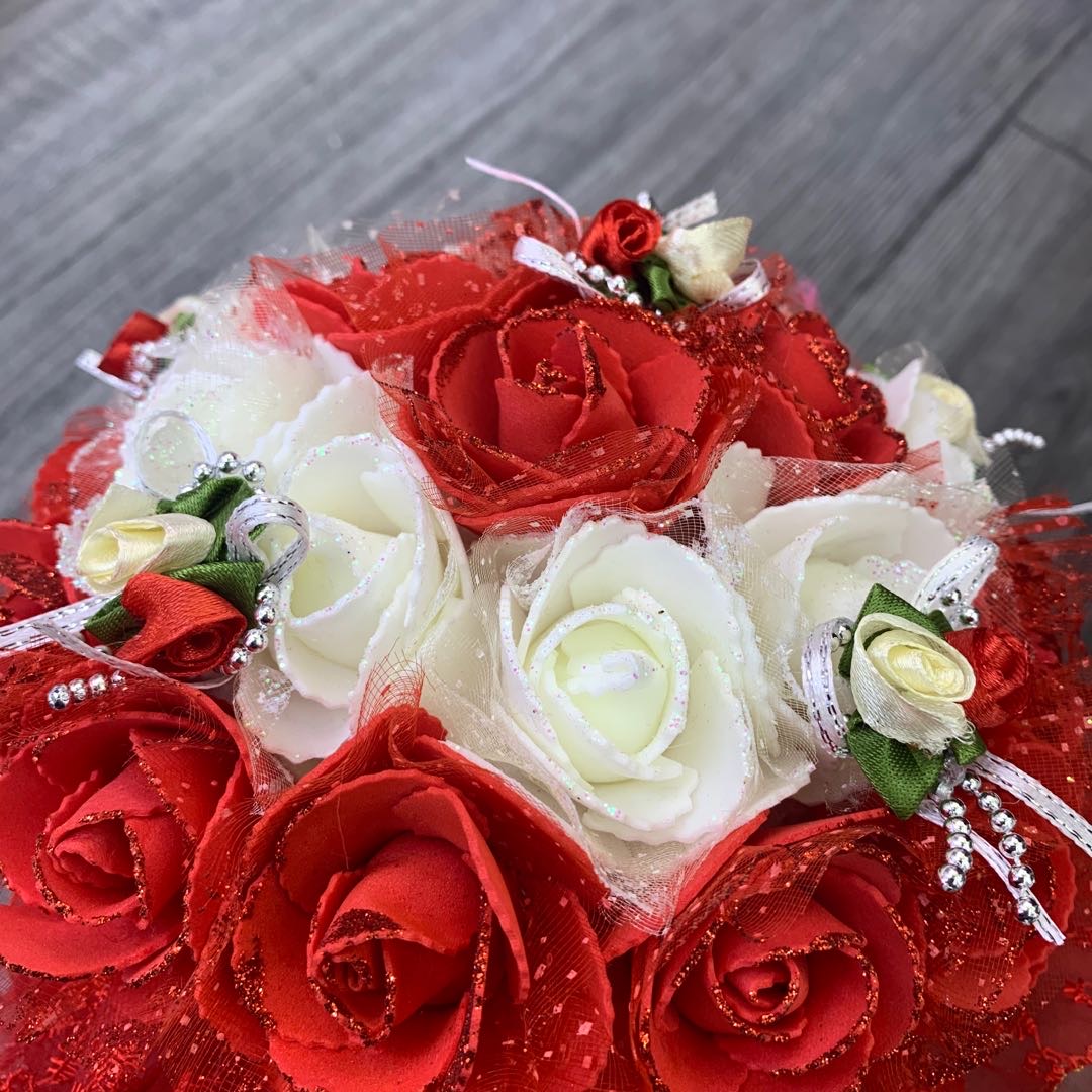 新娘仿真玫瑰花手捧花束结婚花束批发 价格 库存 义乌小商品城
