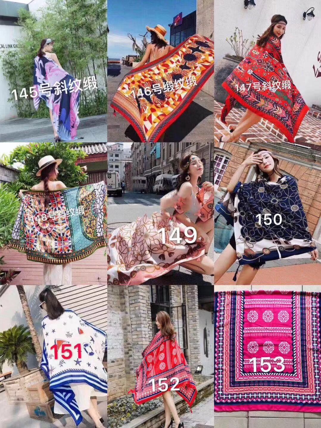 Women's Fashion Trend With Casual Twill Forged Rayon Scarf