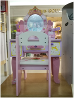 Children's simulation dressing table Princess Makeup Table Jewelry box Wooden toy girl Girl birthday gift 2-6 years old 7