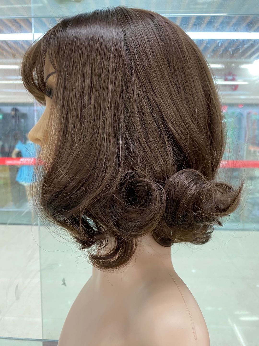 Tanglong Matte high-temperature Silk rose Net Pear Blossom Hair Curly Wig details Picture