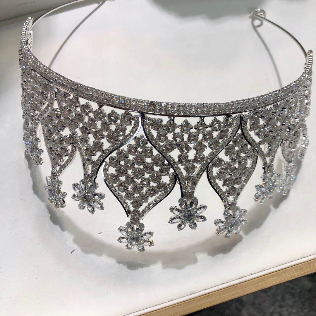 Atmospheric Elegance Stars Crown Runway Dress Accessories Super Beautiful Mori Hair Accessories Specification drawing