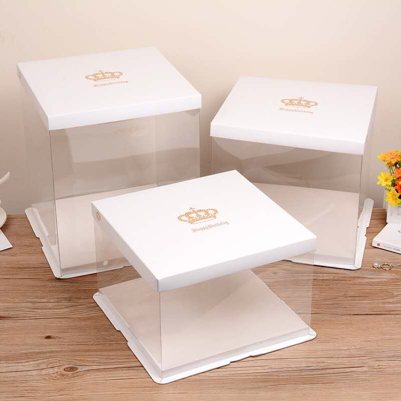 蛋糕盒PVC包装盒礼物展示盒子透明塑料盒