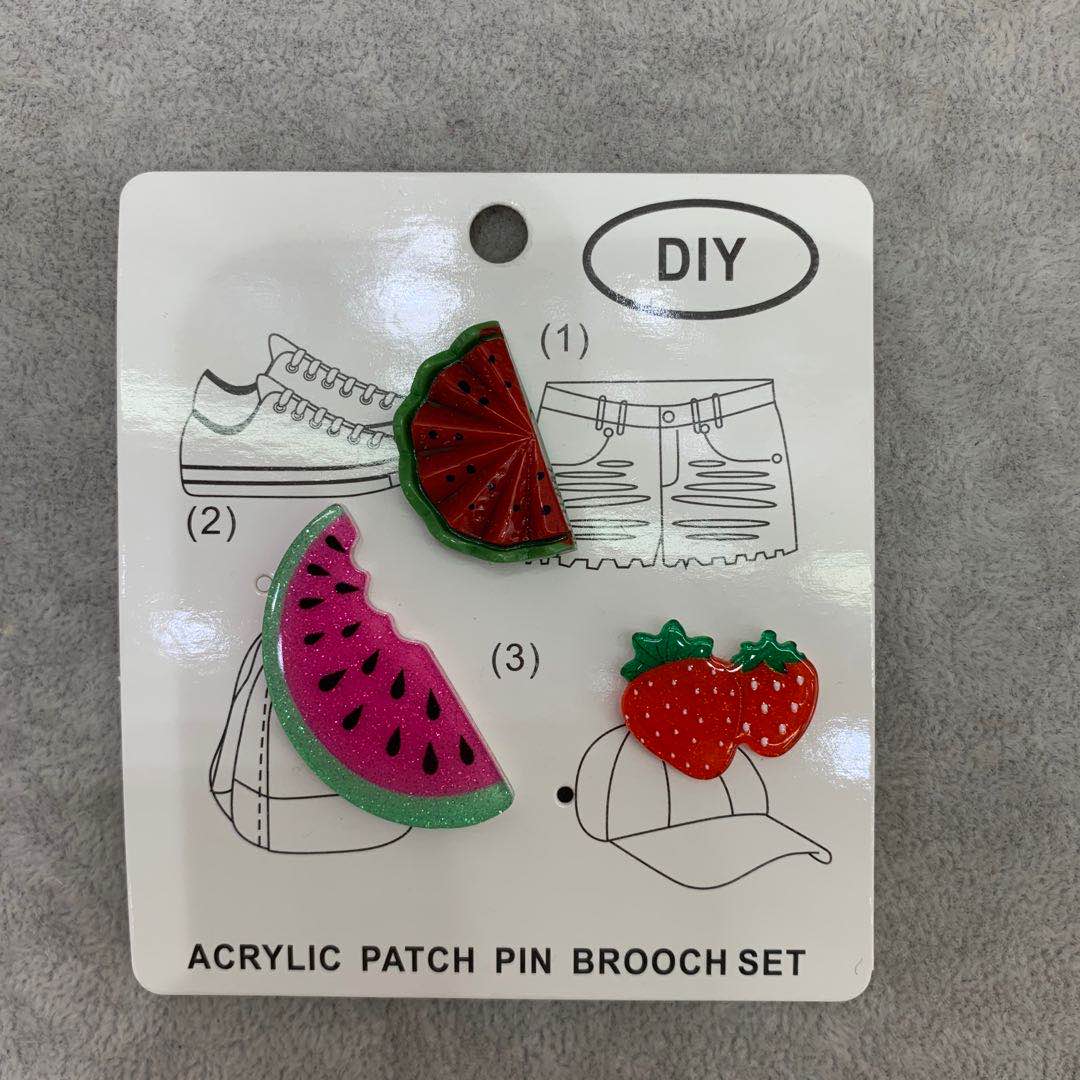 Dragon fruit fruit hairpin, cute children and little girls, bright acrylic headband