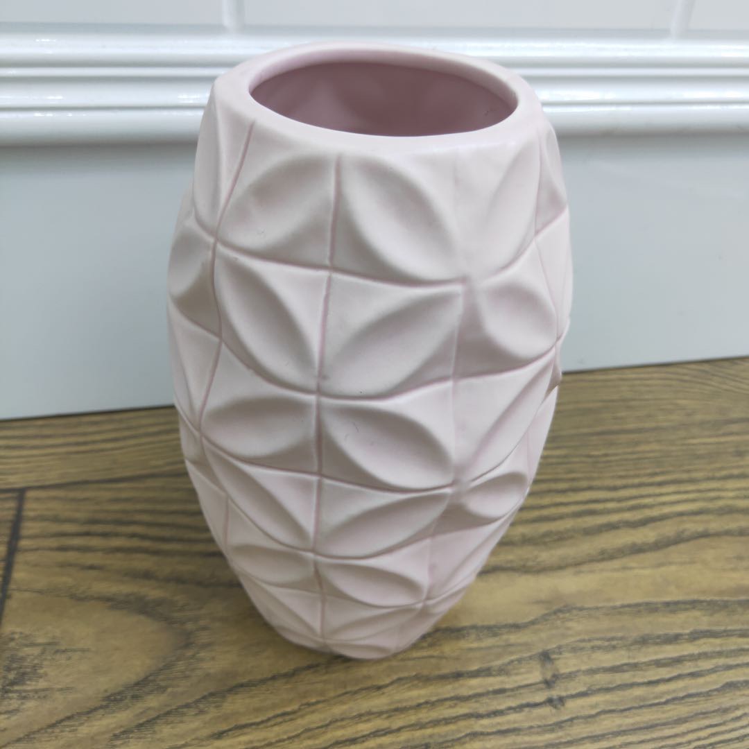 陶瓷多色花瓣形花瓶工艺品厂家直销