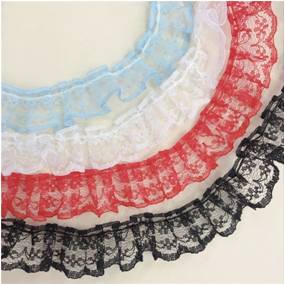 Zhang Fang lace 133-1 ruffled lace bag flower belt ornaments woven head belt thumbnail