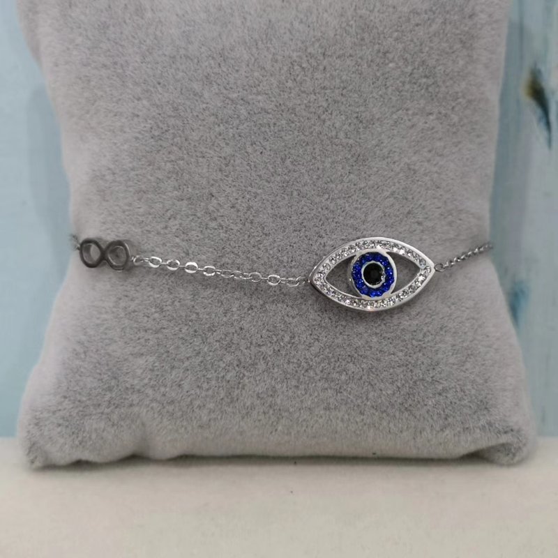 European And American Fashion Temperament Angel Eye Bracelet High-End Atmospheric Color Preservation Net Red Anti-Allergy Jewelry details Picture