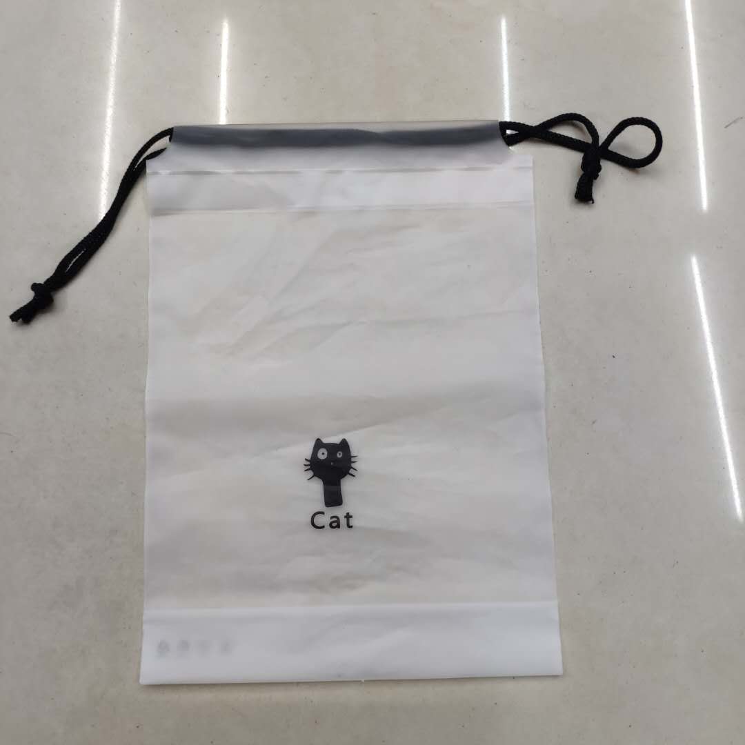 卡通磨砂束口袋抽绳收纳整理包装袋定制防水