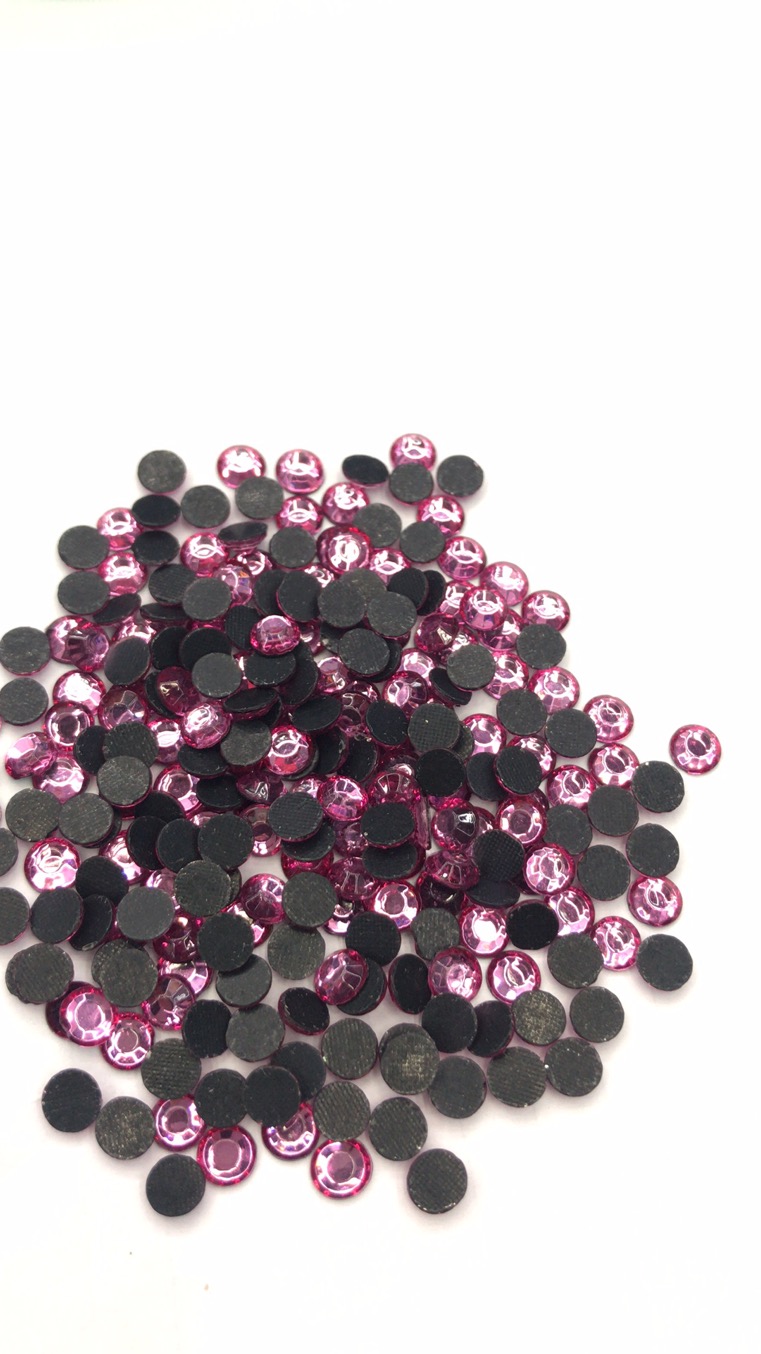 浅粉SS20双面钻平底钻玻璃烫钻DIY钻细节图