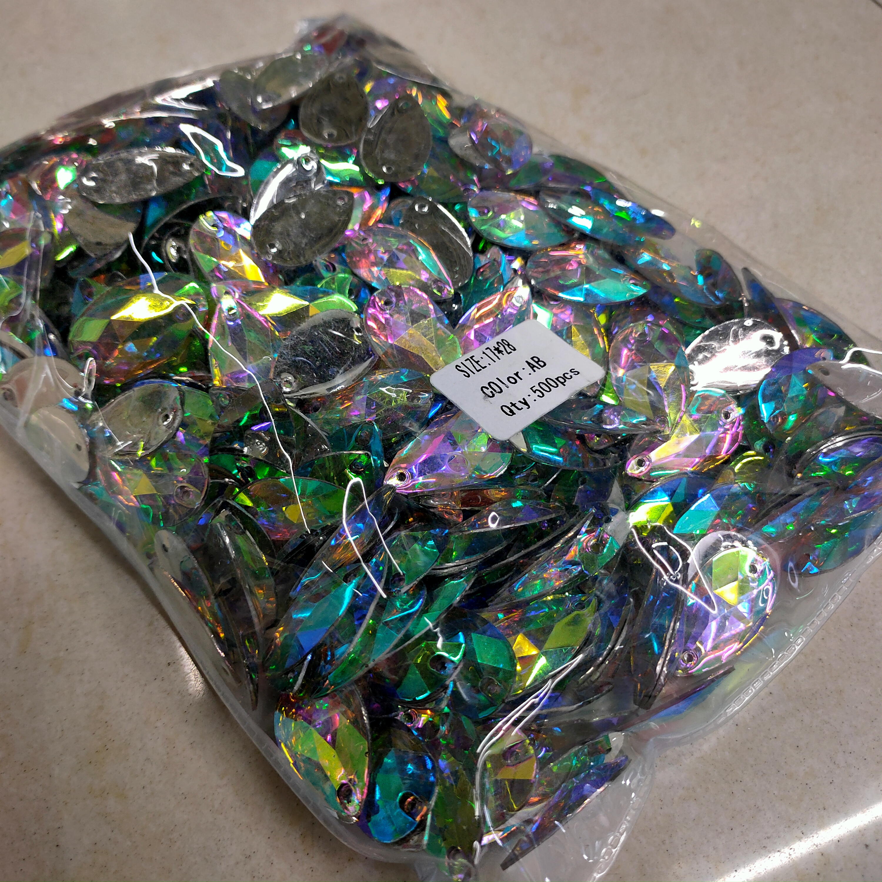 Pendant Jewelry Plastic Diamond Necklace Accessories Diy Earpiece Accessories Trinket Accessories Wholesale details Picture