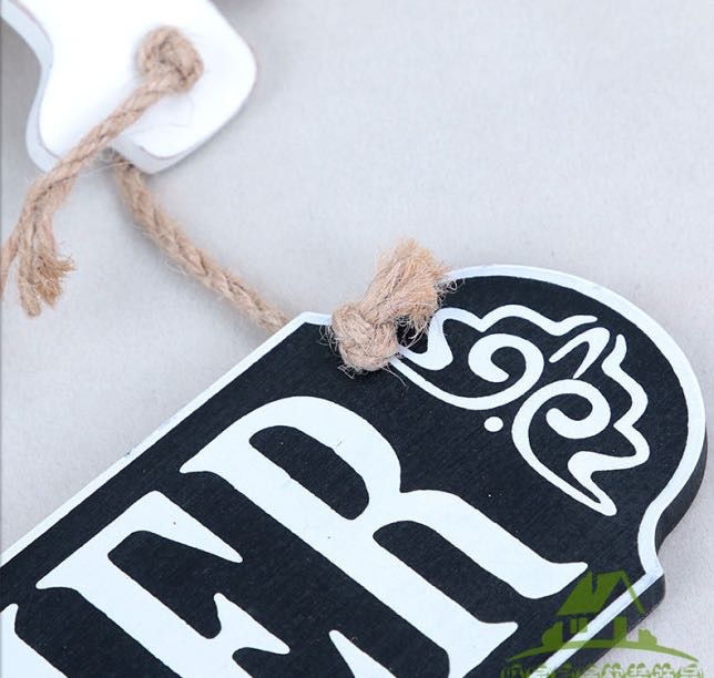 厂家直销创意复古手工木制装饰挂件：宠物挂牌产品图