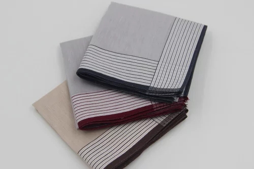 手帕特价 经典格纹 纯棉老手帕 男士女士儿童全棉缎边手绢手帕产品图