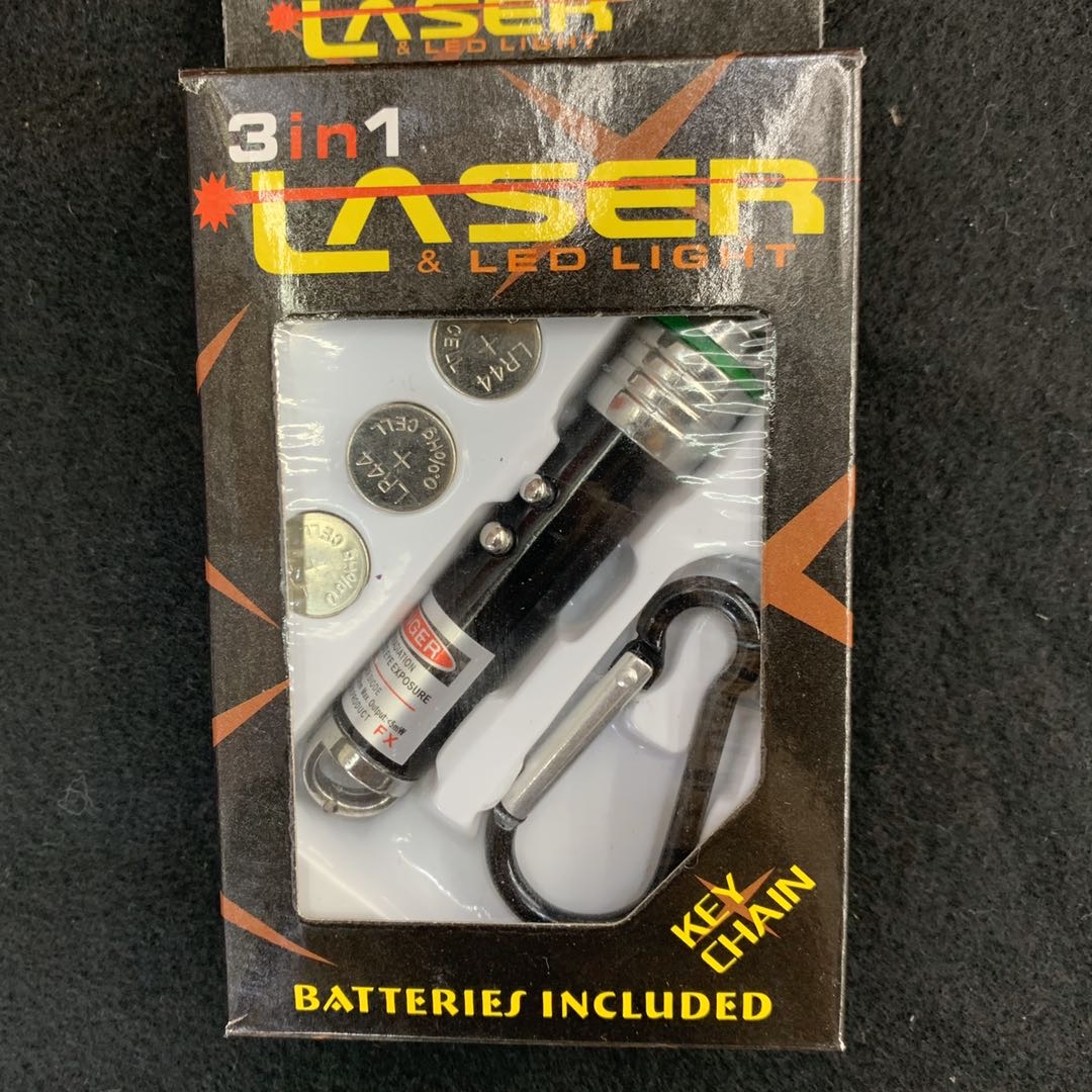 宠物玩具逗猫狗玩具 LED镭射激光笔手电筒3合1细节图
