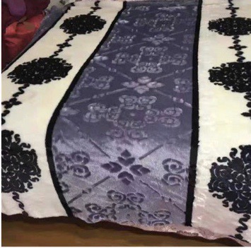 Plush Winter Embroidered Thick Ethnic Style Bed Sheet Set details Picture