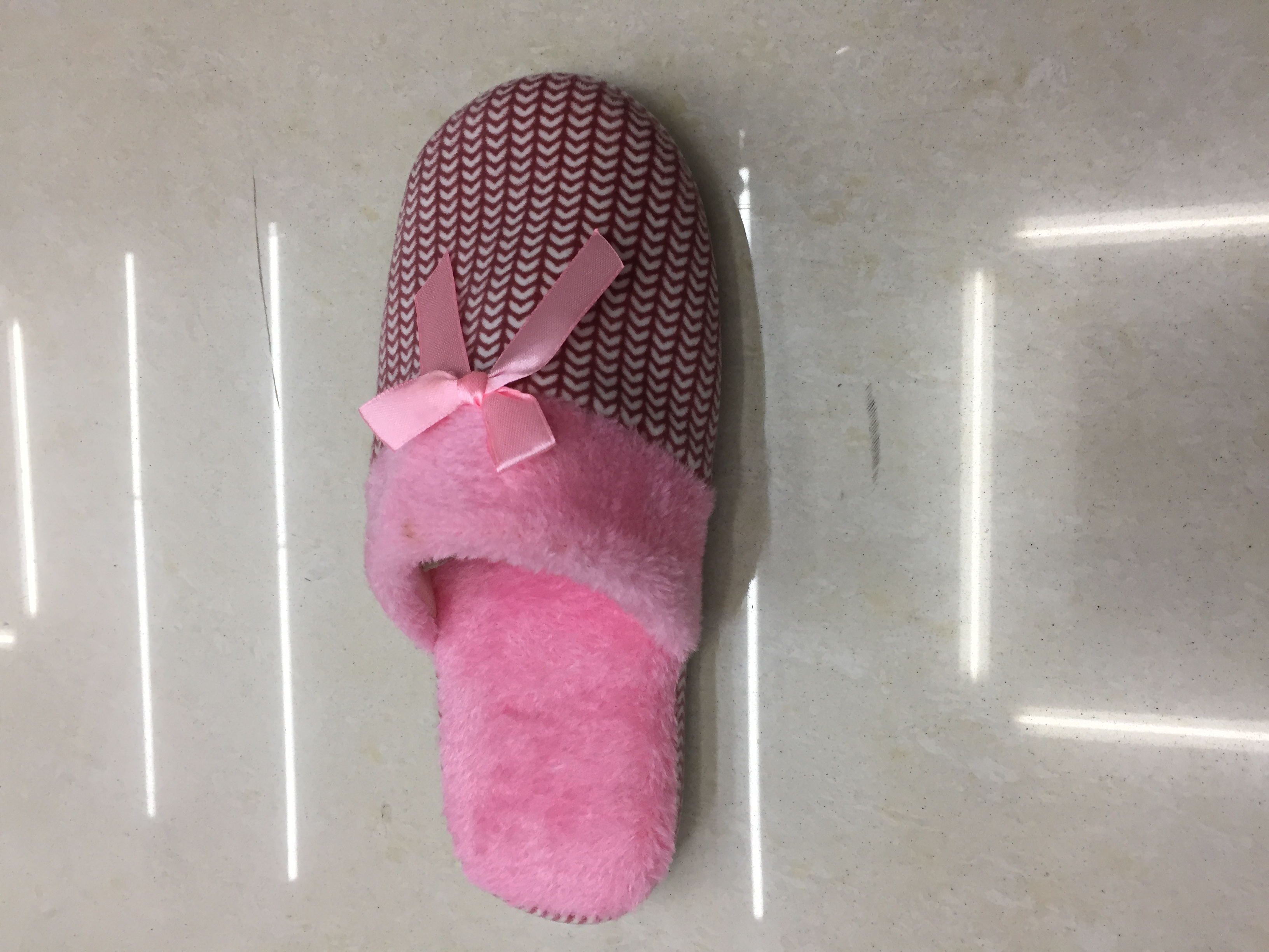2063LUCK200 TPR soft-soled indoor Cotton slippers for women in Foreign trade details Picture
