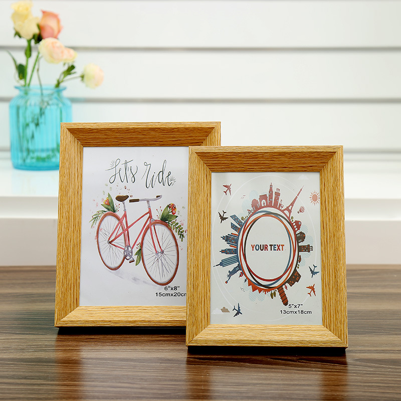 Creative and practical PVC3.5× 5-inch wood-like photo frame Specification image